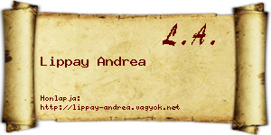 Lippay Andrea névjegykártya