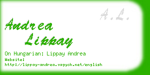 andrea lippay business card